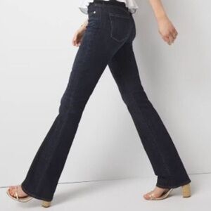 White House Black Market Dark Denim Boot 2